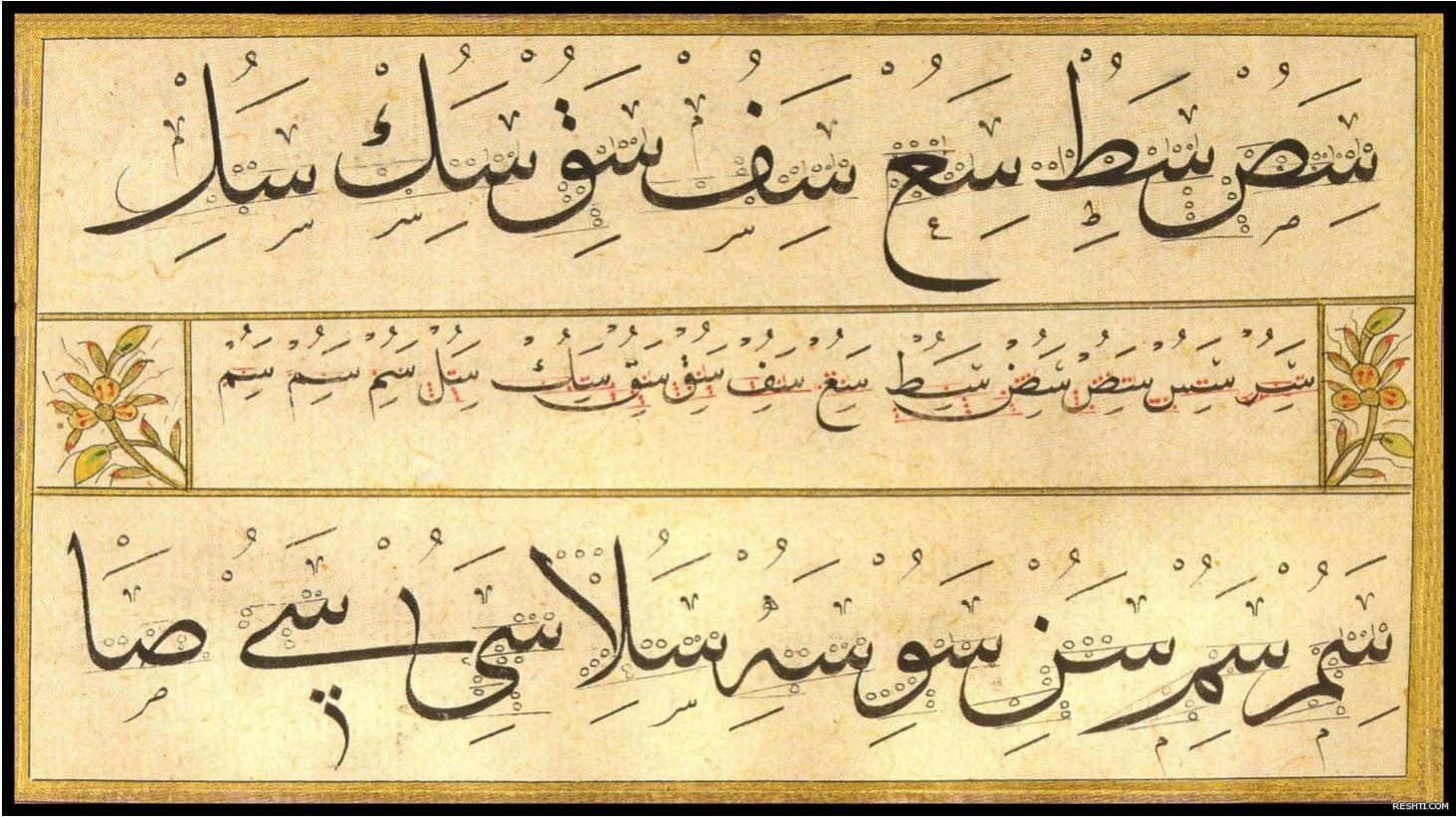 مشق محمدشوقي أفندي تقليداً لمحمود جلال الدين الداغستاني 1272