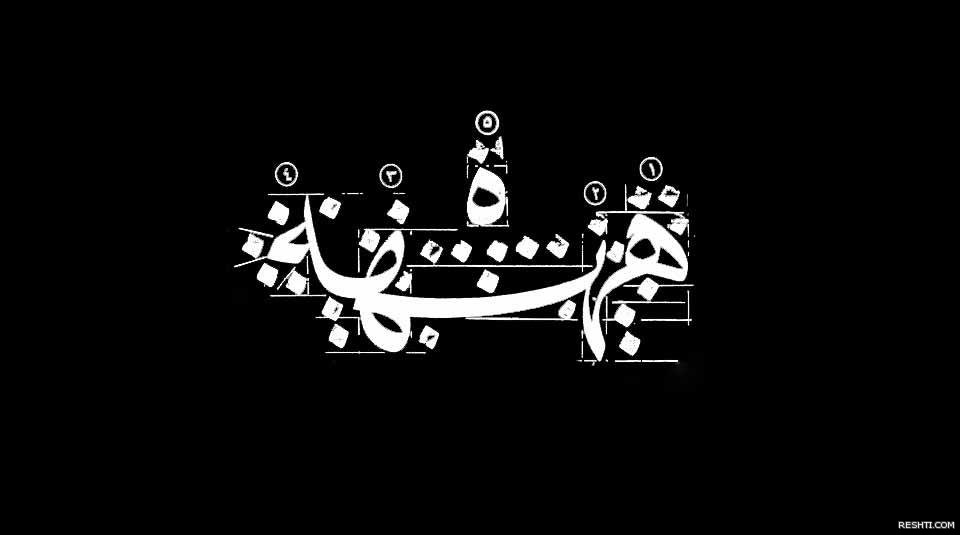 حروف خط النسخ - عباس البغدادي
