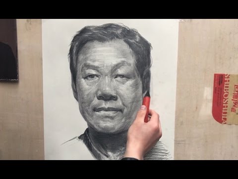 Portrait Drawing in Process Real-Time