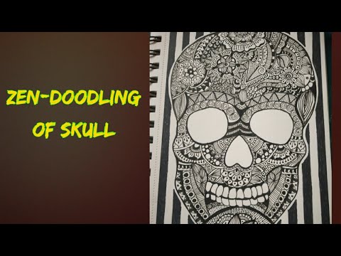 HOW TO DRAW mandala skull