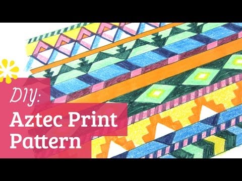 DIY Aztec Print Pattern | Sea Lemon