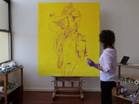 Iris Scott - “Rodeo” Finger Painting