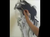 How to paint a portrait with oil paint dry brushing technique