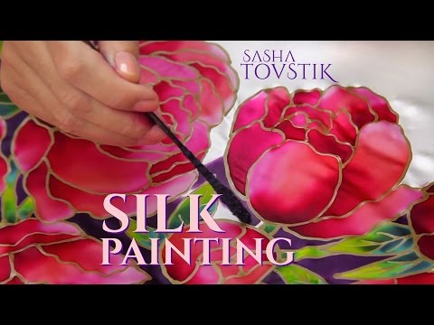 Batik. Silk painting && authentic dresses creation by Sasha Tovstik.