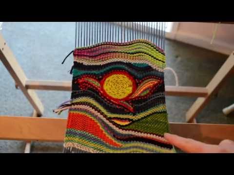 Tapestry style weaving on Rigid heddle loom, part 4 - my finished work and weaving shapes