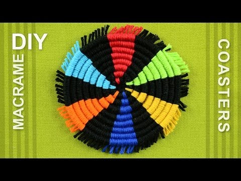 How to Make a Round Coasters / DIY Tutorial