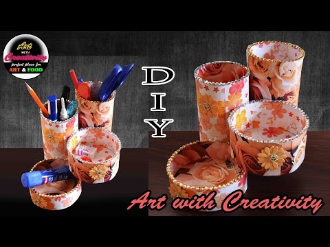 DIY : How to make Pen Stand | Best out of Waste | Art with Creativity 177