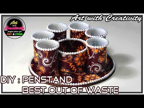 DIY : How to make Pen Stand | Best out of Waste | Art with Creativity 164