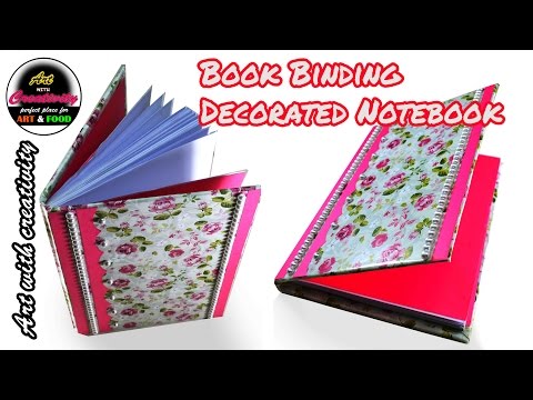 Book Binding | Decorated Notebook | Book Bindery | DIY | Art with Creativity 134